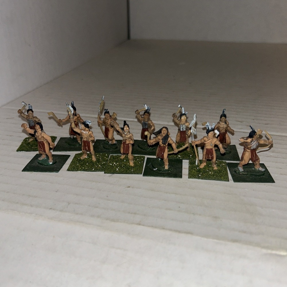 Ral Partha Indian Tribe Warriors Metal Miniatures Warhammer‎ Army Painted Lot